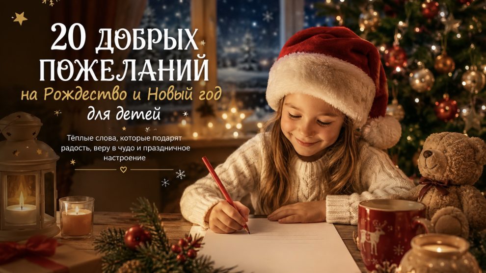 20 добрых рождественских и новогодних пожеланий для детей